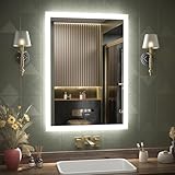 GANPE LED Badezimmerspiegel, Schminkspiegel Wandmontage, menschliche Induktion, Bluetooth,...